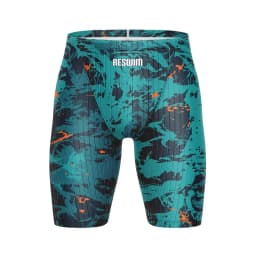 Summer Men's Pro Swim Jammer Athletic Practice Knee-Length Swimsuit Short New Swimming Trunks Beach Tights Shorts Surf Pants