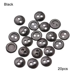 20Pcs Metal Doll Buttons For Doll Clothes Sewing Accessories Round Mini Buttons 3/4/5/6mm For 1/12 1/6 Diy Doll Clothing Buckles
