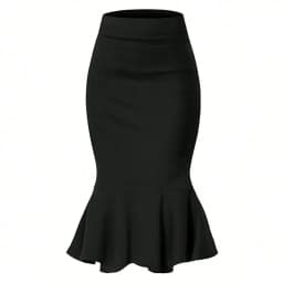 Women'S Spring Summer Elegant Commute Office Pencil High-Waist Skirt/Elegant Minimalist And Fashionable Style/Vacation Wear/Summ
