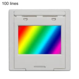 Ultra Precision Transmission Diffraction Grating with Frame 50/100/300/600 Line 50x50mm Fitting for Spectrograph 4 Sizes