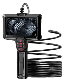 4.3‑Inch Handheld Industrial Endoscope Camera, 1080P HD Borescope with Adjustable LEDs for Sewer Pipe & Drain Inspection
