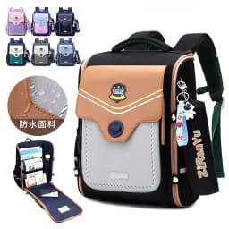 Orthopedic Elementary School Backpack High Quality Waterproof book Bag for Boys And Girls Gift Kids School Bags Pencil bag set