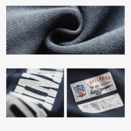Maden Women’s Retro Embroidered Rugby Pullover Sweatshirt Mid-length Baggy Thick Outerwear Cozy Spring Fall Female Top