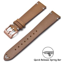 Quick Release Crazy Horse Leather Watch Band 18mm 20mm 22mm Brown Leather Watch Bracelet Men Women for Seiko Omega Huawei Belt