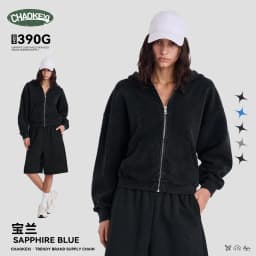 Waffle Knit Full Zip Hoodie for Men Vintage Washed Hooded Sweatshirt Casual Loose Cotton Kangaroo Pocket Streetwear Clothes