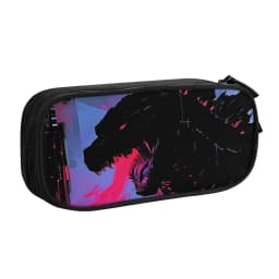 1 Piece Sky Pencil Cases Pen Holder Storage Stationery GODZILLA Supplies Large Storage Pen Box Pencil Bag for Students