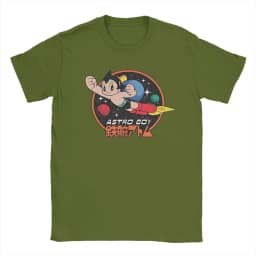 Astro Boy T-Shirts Men Vintage Cotton Tee Shirt Crew Neck Short Sleeve T Shirt Gift Idea Clothes