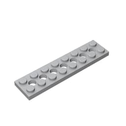 Gobricks GDS-699 Technical, Plate 2 x 8 with 7 Holes compatible with lego 3738 pieces of children's toys Building Blocks