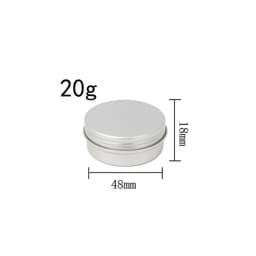 10Pcs Empty 5g-60g Round Aluminum Tin Jars W/ Screw Lid for Aromatherapy Creams Balm Nail Candle Cosmetic Container Tea Cans