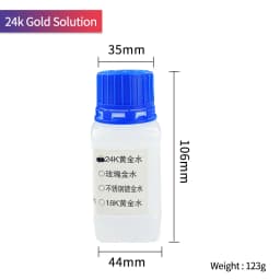 NIUPIKA RoseGold Jewelry Plating Solution 24K Gold Electroplating Platinum Water Silver Oxidizer Imported Liquid for Diy Making