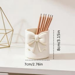 3D Stylish Desk Storage Bucket Multifunctional Makeup Brush Organizer Pen Holder For Eyebrow Brush