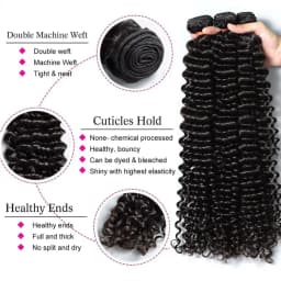 Deep Curly Bundles Human Hair 30 34 Inch Deep Wave Raw Hair Bundles Unprocessed Double Weft Hair Extensions Weave