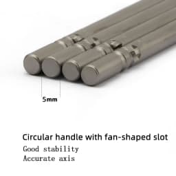 60-150mm 801 Phillips Electric Screwdriver Bit 1Pcs S2 Alloy Steel 5mm Round Shank Strong Magnetic Cross Screwdriver Bits