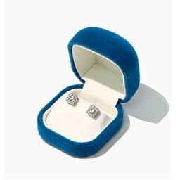 Raised Top Jewelry Box Flannelette Ring Box Simple Earrings Pendant Bracelet Jewelry Storage Box