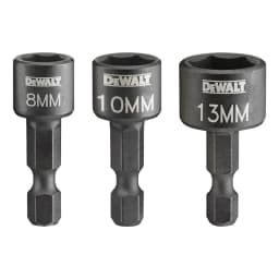 DEWALT N597434/N597284/N597437 Set Compact Nut Driver 8/10/13MM Hexagonal Handle Magnetic Sleeve Carpentry Power Tool Accessorie