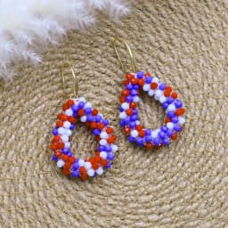 INKDEW Small Earrings National Flag Colors Water Drop Earrings for Women Handmade Beads Crystal Earrings Gift Jewelry EA124