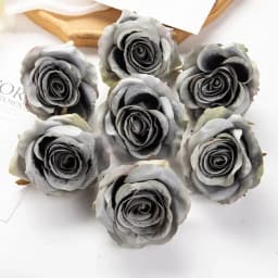 Cheap Rose Head Silk Artificial Flowers For Home Wedding Arch Craft Supplies Decoration DIY Christmas Wreath Accessory Scrapbook