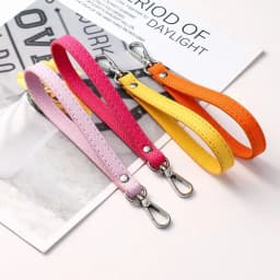 Silver/Gold Simple PU Leather Bag Wrist Strap Solid Color Soft Purse Handle Replacement Adjustment Wallet Belt Bag Accessories
