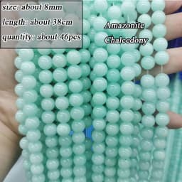 Wholesale Natural Amazonite Various Shape Stone Beads Round Faceted Rondelle Square Irregular for Jewelry Making Diy Bracelet