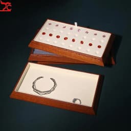 Detachable Diamond Jewelry Display Tray Gem Display Mat Jewelry Exhibitors Round Bead Gemstone Storage Tray Organizer