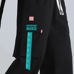 Cute Hatsune Miku Summer Multifunctional Comfortable Straight Overalls Cartoon Anime Fashionable Comfortable Casual Pants