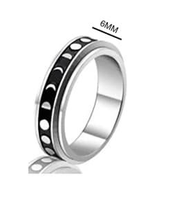 Anxiety Ring Figet Spinner Rings For Women & Men Stainless Steel Rotate Freely Spinning Anti Stress Accessories Jewelry Gifts