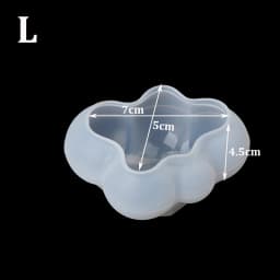Cute 3D Cloud Shape Silicone Mold DIY Soap Candle Craft Jewelry Making Mould Handmade Tools Candy Baking Cake Decoration Tool
