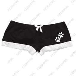 Y2K American Style Pink Cute Cat Paw Print Shorts Hot Pants with Bow and Lace Trim for Dance Summer Gothic Trendy Women Clothing