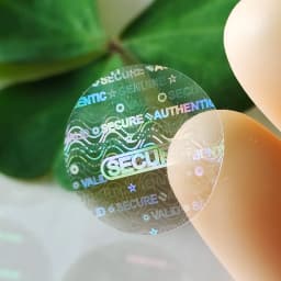 100pcs 15mm Transparent Hologram Sticker Security Seal Clear Holographic Universal SECURE GENUINE ORIGINAL AUTHENTIC VALID