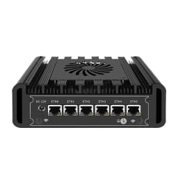 6x Intel i226‑V 2.5G LAN Firewall Mini PC Intel N150 J6412 Metal Industrial Computer PC With Fan COM DDR4 M.2 SSD Home Server