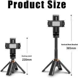 MEUYAG 2026 New Tripod, Phone Stand with Bluetooth Shutter, Wireless Selfie Stick Brackets with Phone Holder for Smartphone Came
