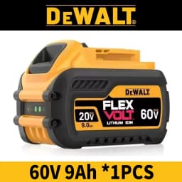 100% Genuine Dewalt 20V Battery, 60V 9Ah, 20V 6Ah Battery DCB609 DCB206 DCB606 DCB184 for Dewalt Power Tool Replacement Battery