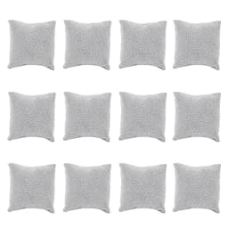 12 Pack Small Black Watch Pillow Velvet Bracelet Pillow Jewelry Displays Watch Bracelet Bangle Cushions Stand for Boxs