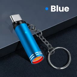 Elough Type C Mini Portable Lighter Air Blast Cigarette Lighter Outdoor Safety Windproof Explosion-Proof Lighter for IPhone15-17