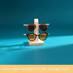 Handmade Wooden Display Organizer Rack for Glasses And Jewelry - Versatile Retail & Personal Use Storage Solution