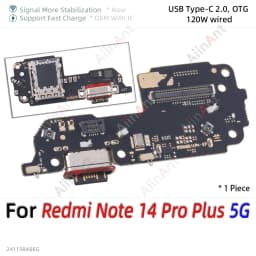 Bottom USB Charger Board Dock Connector Charging Port Flex Cable For Xiaomi Redmi Note 13 14 13C 14C 14R 13R Pro Plus 4G 5G Part