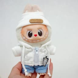 Labubu Doll Clothing Academy Cool Shadow Uniform Set 17cm Plush Doll Clothing Accessories Labubu I II Idol Doll Sitting Party