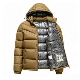 Graphene Self-heating Puffer Jackets Men Winter Thick Windproof Hooded Padded Jacket High Quality Ultralight Down Parka Coat Man