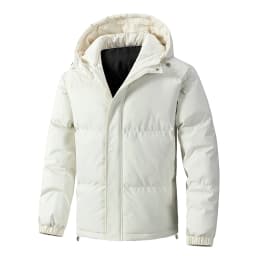 8XL Winter Men's Parkas Solid Premium Hooded Puffer Plus Size Loose Fit Coat Warm Padded Cotton Outerwear Thick Jacket