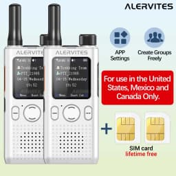 Baofeng AT1 Global Mini Walkie Talkie POC 4G/5G Network Lifetime Free Use Create Groups Unlimited Distance ALERVITES Ham Radio