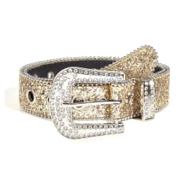 Studded Belt Punk Rock Rivet Belt Grommet Threads Belt with Bright Metal Pyramid for Women Men Black Pink White