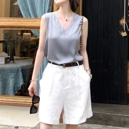 Silk halter V-neck sleeveless bodice Satin vest lace with beautiful back summer jacket with suit top