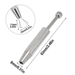 Small Jewelry Beads Tweezer Piercing Ball Grabber With 4 Jaw Holder Diamond Claw Tweezers For IC Chips Gems Nuts Puller Tool