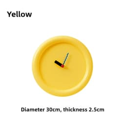 New Wall Mounted Clock Stand Creamy Style Clocks Home Decoration Desktop Silent Wall Decororation Home Decor Items Wall Clock