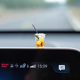 Funny Mini Drink Cup Car Ornaments Cute Simulation Iced Americano Iced Tea Drink Car Center Console Decorations Diy Crafts Gifts