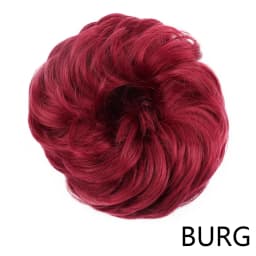 Synthetic Hair Bun Wig Donut Wavy Elastic Rubber Scrunchie Hair Pieces Ladies Ponytail Hair Extension Curly Wrap