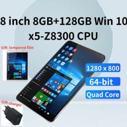 8 INCH 8GB RAM 128GB ROM 64 Bit T10 Windows 10 Tablet PC 1280*800 Pixel Quad Core AR3 Dual Camera 4000mAh Battery