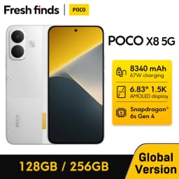 [World Premiere] POCO X8 5G Smartphone Global Version NFC 8340mAh 67W HyperCharge Snapdragon® 6s Gen 4 6.83" 1.5K 120Hz Display