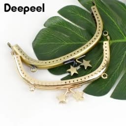 2/5Pcs Deepeel 12.5cm Star Flower Purse Frame Kiss Clasp Bags Handle DIY Handmade Handles Sewing Wallet Hardware Bag Accessories