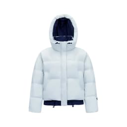 Semir Women Down Jacket 90 Percent Down Fill Layered Look Color Block Hooded Design Loose Fit Puffer Shape 2026 Winter